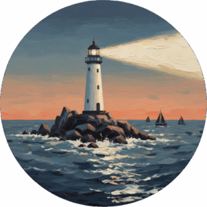 A lighthouse showing direction
